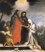 Francesco Vanni The marriage mistico of Holy Catalina of Sienna oil painting